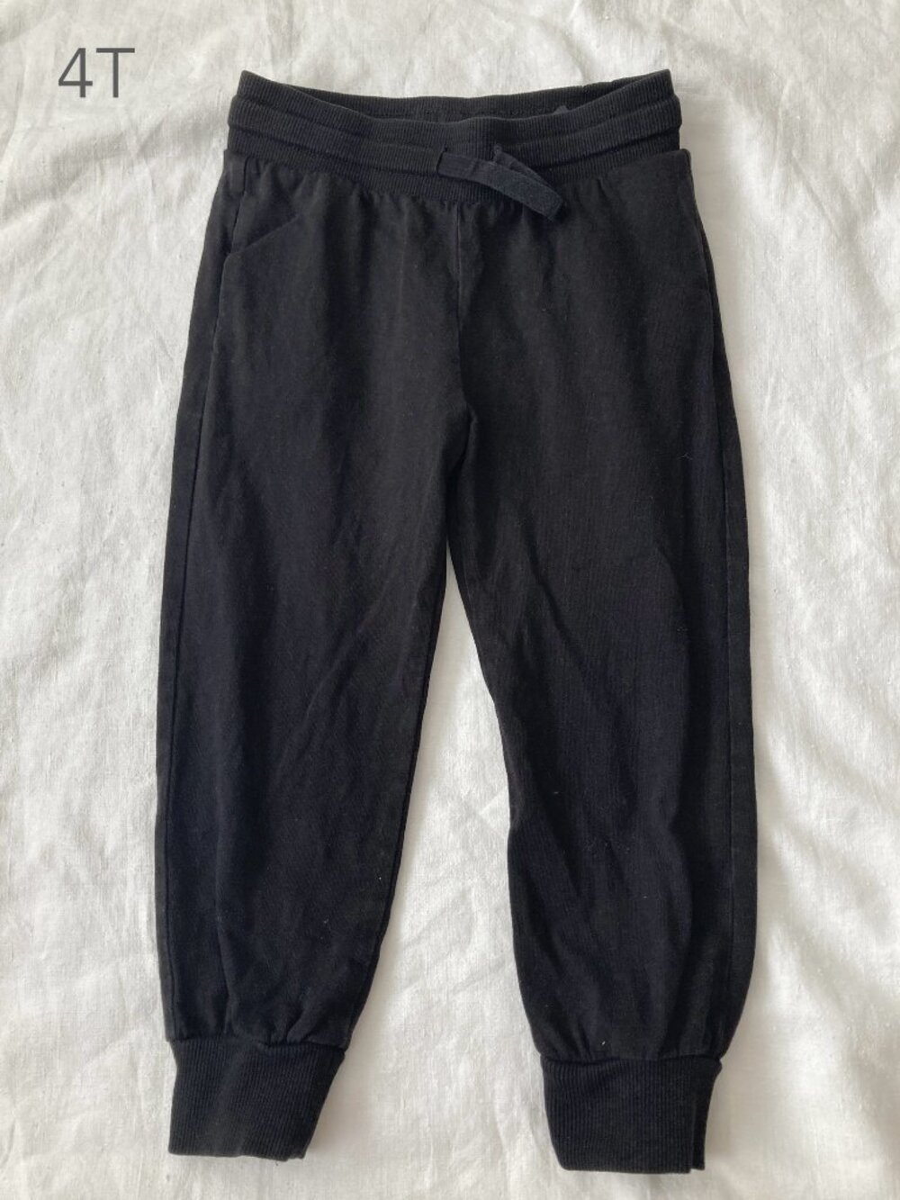 🪴5/$30 H&M 4T Toddler Unisex Sweatpants Black Fall Neutral Minimalist Basic